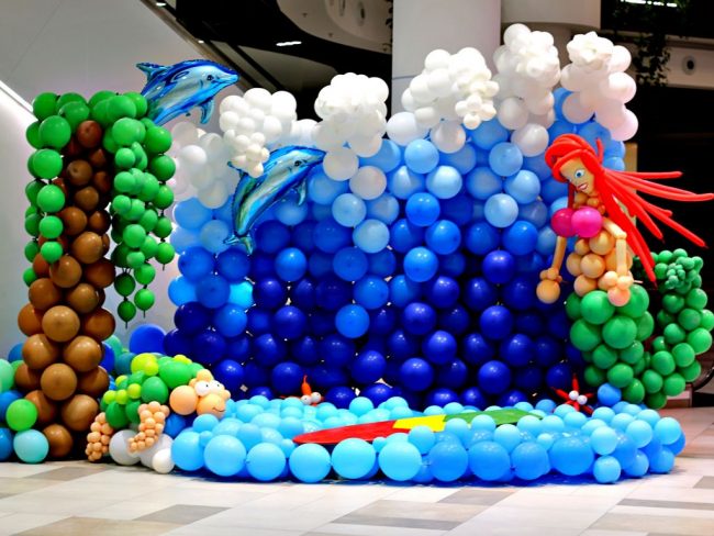 Balónková výstava - balónkový fotokoutek - Mořský svět