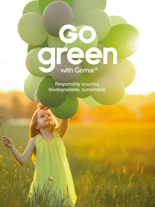 Ekologické balónky biologicky rozložitelné. Go green, Responsibly sourced, biodegradable, sustainable